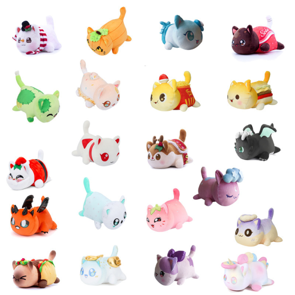 MeemeowsMatAphmauKattdukke Utstoppet ToyPlysjdukker Donut Fish