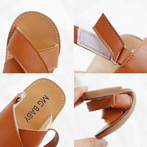 Småbarn Pojkar Flickor Sandaler 20 Sommar Barn Strandskor Auburn 23