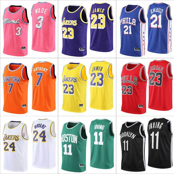Nba Los Angeles Lakers lebron James No.23 Jersey Set(vuxen storlek)