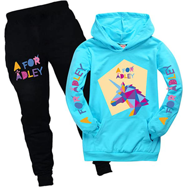 Kids A for Adley Tracksuit Topit+housut -setti Light blue 160cm