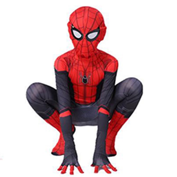 Halloween-lasten Spiderman-asu Fancy Mekko Cosplay-juhlamekko 120 130