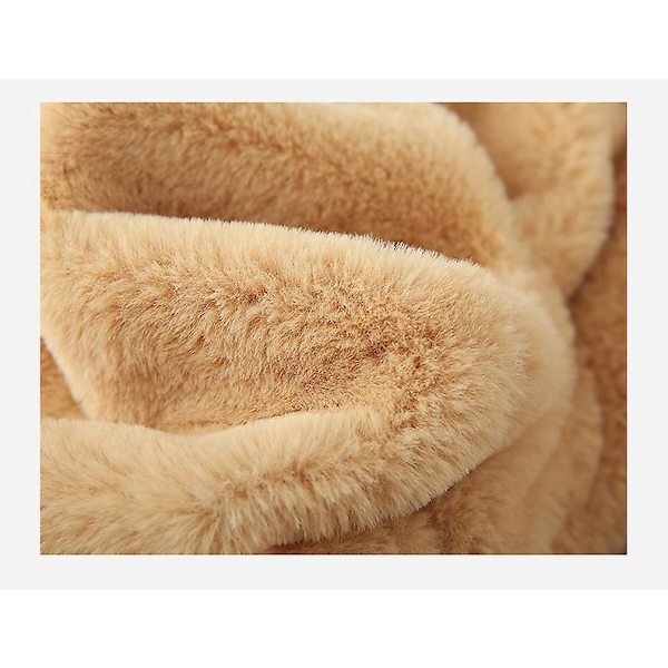 3 i 1 varmt set plysch fluffig tecknad vintermössa Scarfhandskar Grey