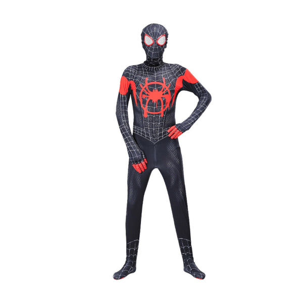 Barn Pojkar Far From Home Spiderman Zentai Cosplay Kostym Outfit black 130cm