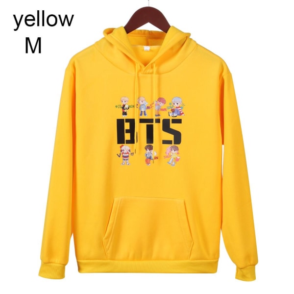 BTS Hoodies Hösttröjor GUL yellow M