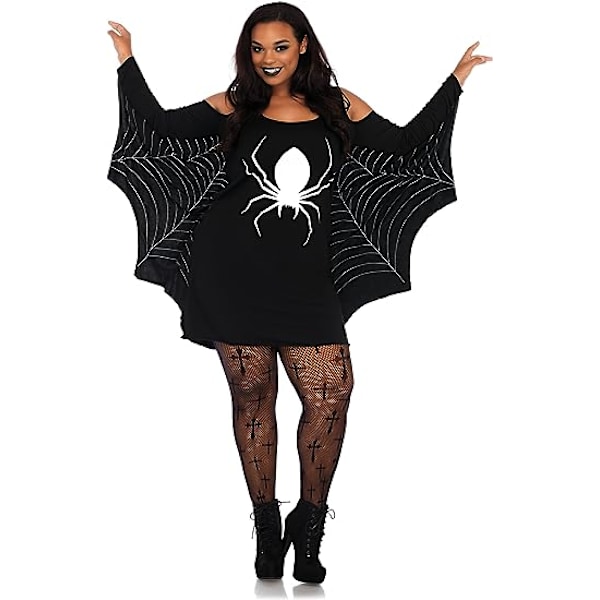 1 stk. Dame Casual Halloween langærmet skjortekjole, Cosplay