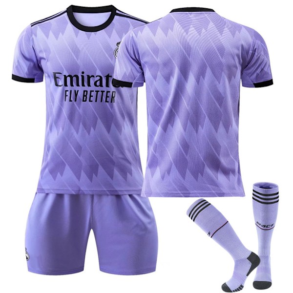 Ny säsong 2022-2023 Real Madrid fotbollströja fotbollsuniformer Unnumbered Kids 22(120-130CM)