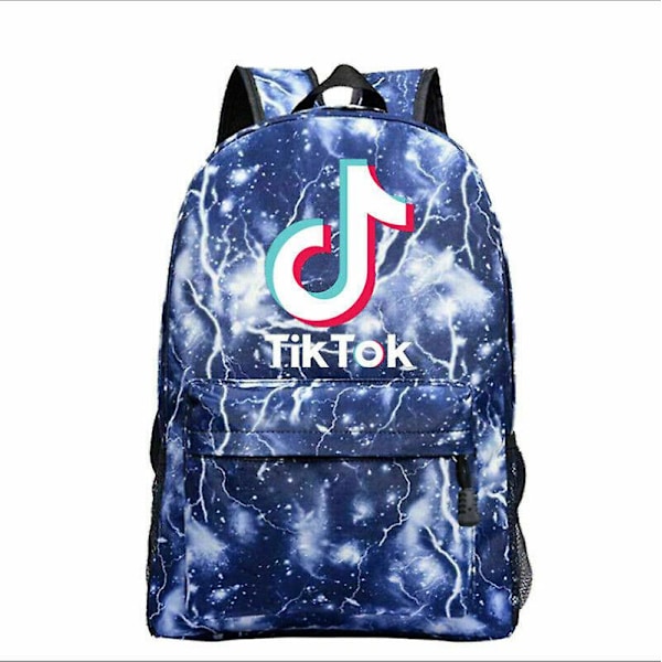 Barn Tik Tok Ryggsäck Galaxy Axelväska Pattern 4