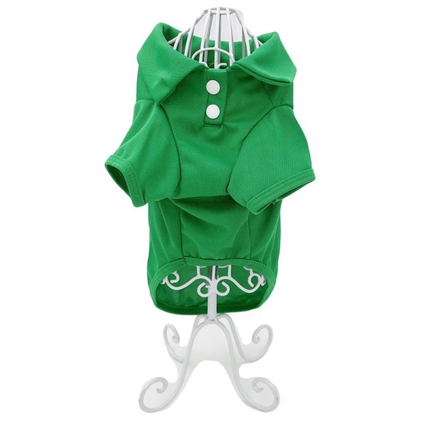 Söpö Koira Polo T-paita Puppy Cat Vaatteet Pienet Lemmikkivaatteet sz S Pituus - 12" green s:length-12"