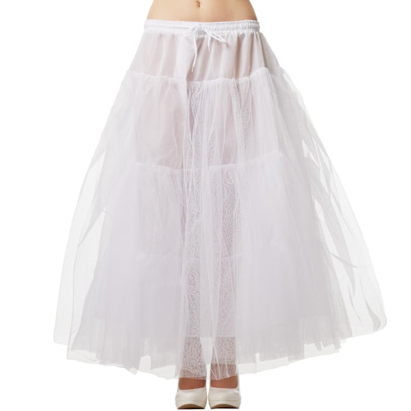 tectake Underkjole tyl petticoat Vit