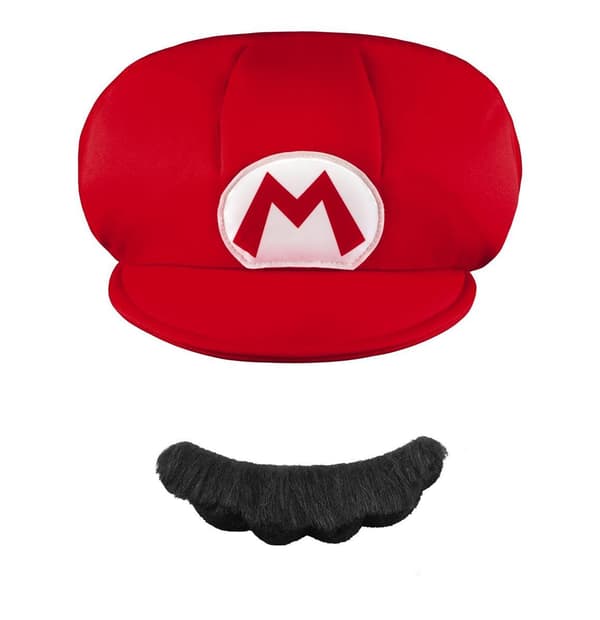 Super Mario Dress Up Cap og Bart multicolor