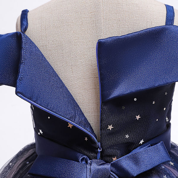 Elegant Princess Dresses Klänning Princess Cosplay kostym för kvinnor 8029 Blue 130 6-7Y