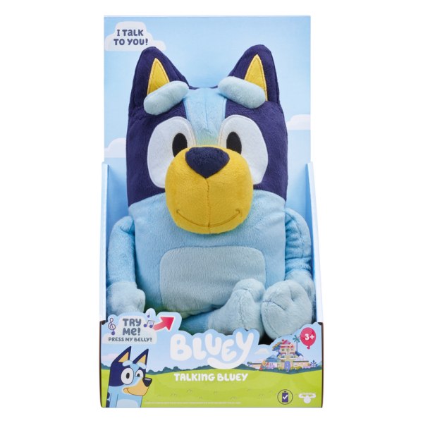 Bluey - 13" Talking Bluey Pehmo blue none