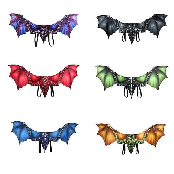 Halloween non-woven drage wings cosplay rekvisitter bule