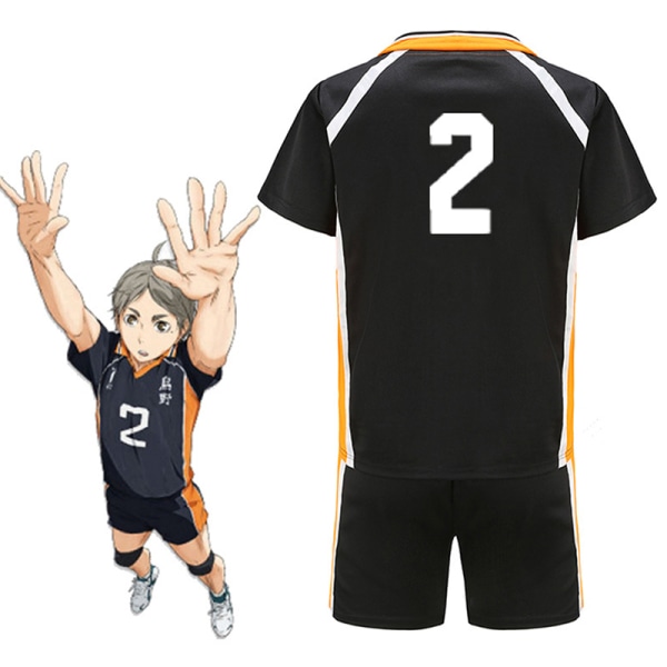 Anime Haikyuu Cosplay-asu Karasuno High School Lentopallo C HM BL