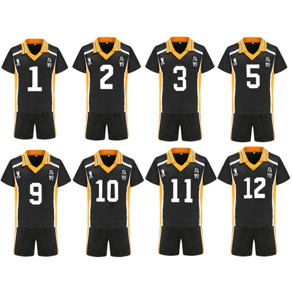 Anime Haikyuu Cosplay-asu Karasuno High School Lentopallo C HM AS