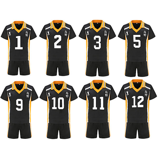 Anime Haikyuu Cosplay-asu Karasuno High School Lentopallo C HM DS