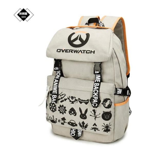 Overwatch reppu koululaukku uusi malli gray