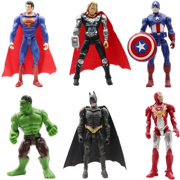 Heroes Marvel Super Hero Adventures Action Figur Toy 6-pack 6PCS