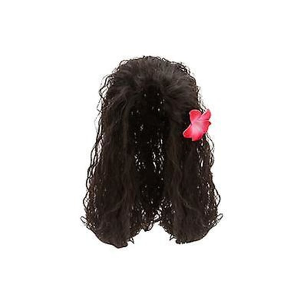 Moana Kjole Børn Cosplay Piger Tøj Prinsesse Vaiana Kjole Børn Fødselsdagsfest kostume med halskæde Pet Pig Chick Set 120 (6Y) Wig