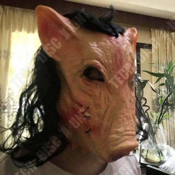 TD® SAW-inspirert dekorativ grismask gjord av høykvalitativ latex for cosplay-drakt eller Halloween-maskeradfest