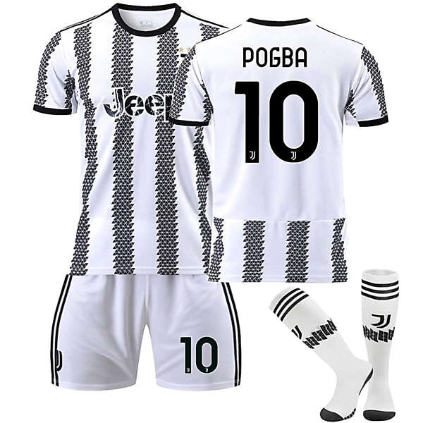 22/23 Ny sesong Hjemme Juventus F.C. POGBA nr. 10 Kids Jersey Pack Barn-26