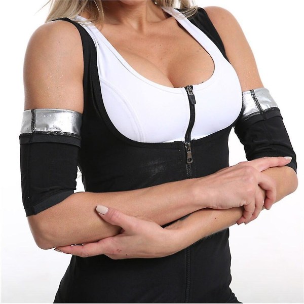 1 par armforme til kvinder Slanketrimmer Shapere Armkontrol Shapewear Workout Fitness Sleeve Slankere Arm Vægttab Værktøj 2022, Blå L XL