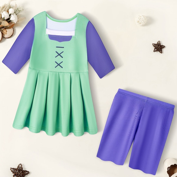 Halloween Kids Girls The Sea Beast Maisie Top & shortsit Cosplay 120