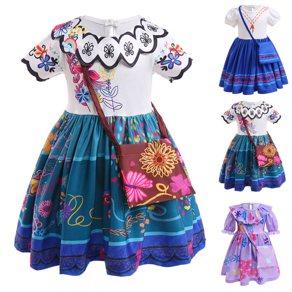 Magic Full House-kjole Encanto Kids Princess Dress Girls Cosplay A 90cm