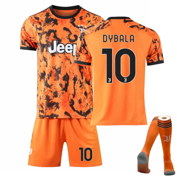 Fotbosset för fotbo för barn/vuxna Juventus hemma och set DYBALA-10-orange l