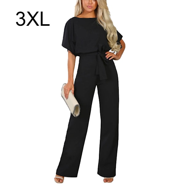 Dame Jumpsuit Romper Beach Vacation Body Straight Ben Black 3xl