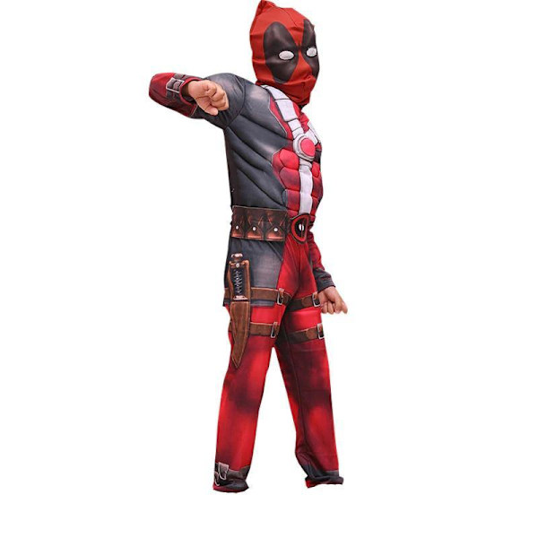 Deadpool Deluxe Barn Maskeraddräkt red 128