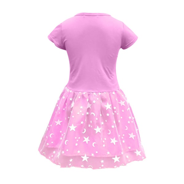 Unicorn Princess Dress Cosplay Festkostume Pigekjole 130cm pink 120cm