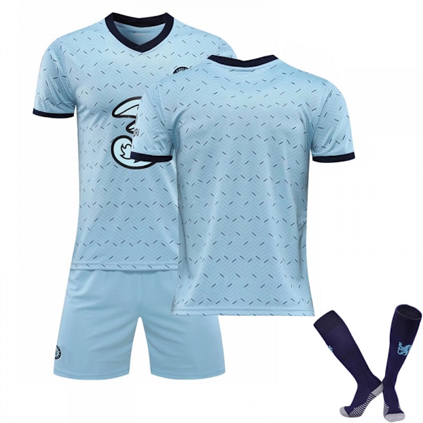 20.21. Chelsea Away Jersey Setti Lasten Aikuisten Jalkapallopaitaasu, 24