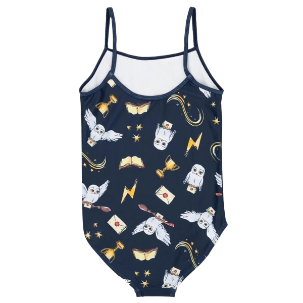 Harry Potter Tyttöjen Hogwarts Uimapuku, Yksiosainen 13-14 vuotta, Navy Navy/White/Gold 13-14 Years