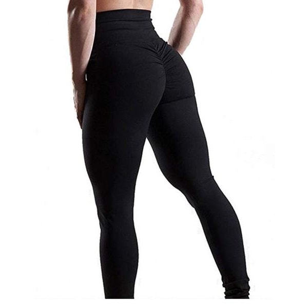 Svarta Leggings Med Scrunch Butt black XL