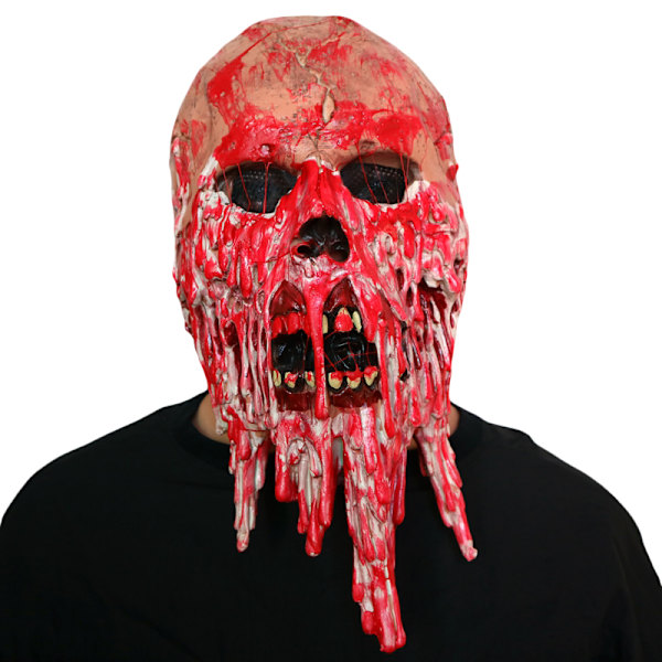 Halloween Bloody Zombie Mask Skräck Skräck Kostym Cosplay Prop