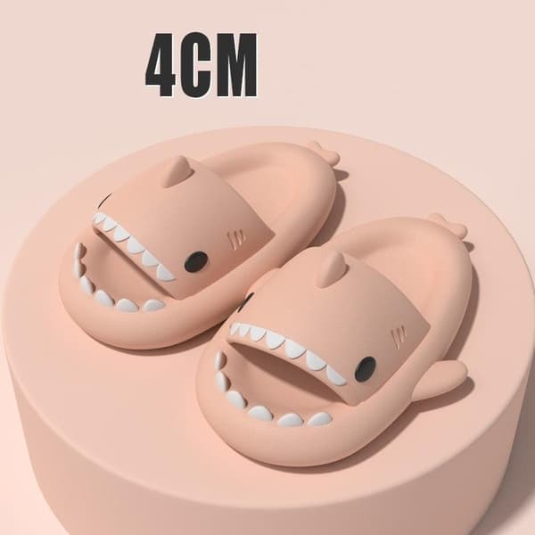 shark tofflor shark slippers plasttofflor rosa 42/43