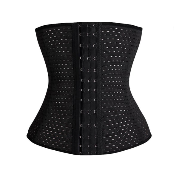 Kvinnor Slim Korsett Waist Trainer Shapewear Body Belly Band black L