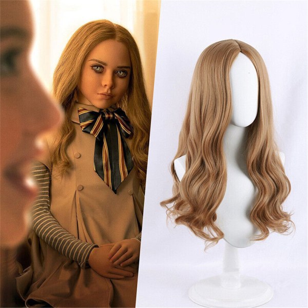 Cosplay Peruk  AI Doll Robots Megan Long Hair Kostym rekvisita 60cm