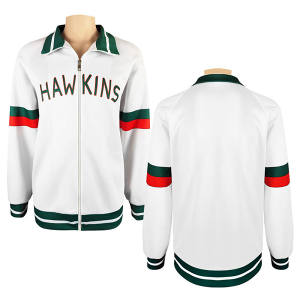 Cosplay Lucas HAWKINS Stranger Things løs jakke med lynlås 2XL