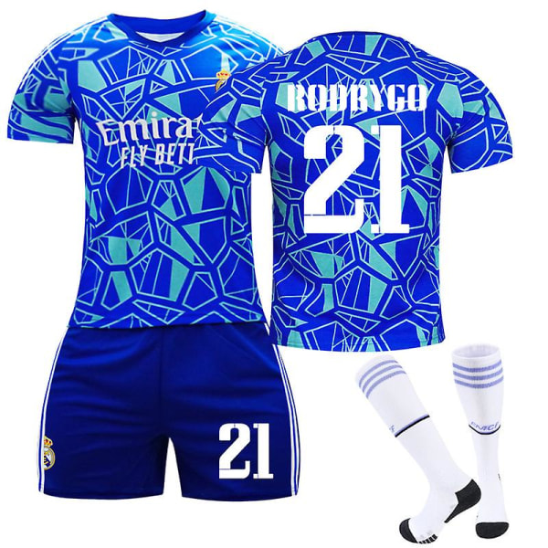22/23 Real Madrid Goalkeeper Edition Fotballskjorte et RODRYGO 21 S