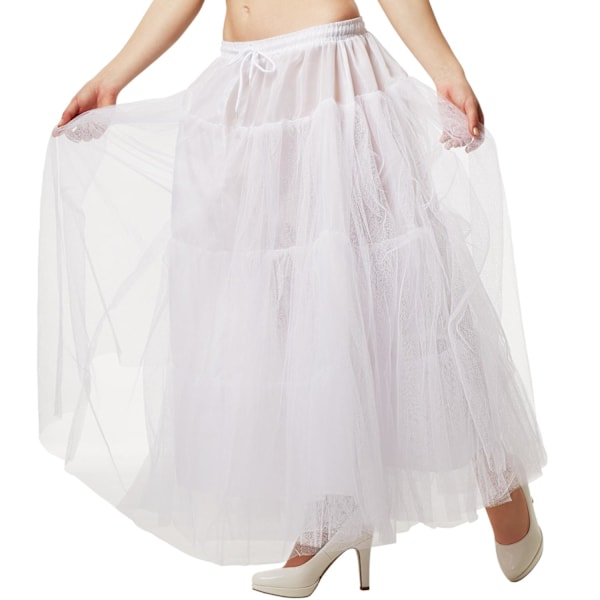 tectake Underkjole tyl petticoat Vit
