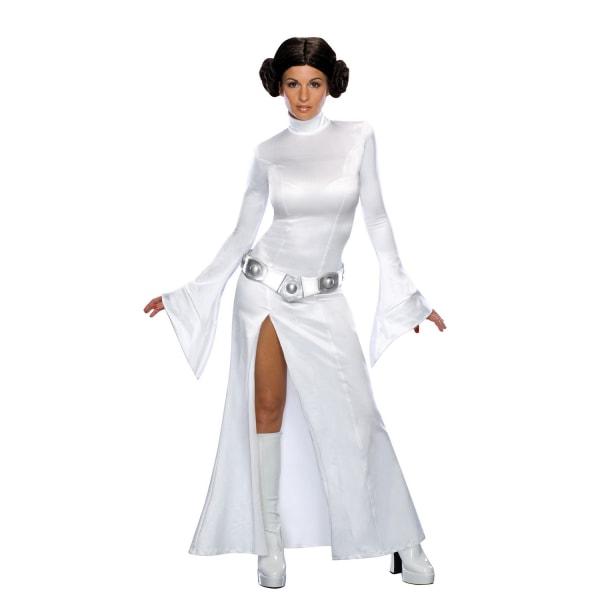 Star Wars Dam/Dam Prinsessan Leia Costume  Vit/Silver White/Silver XS