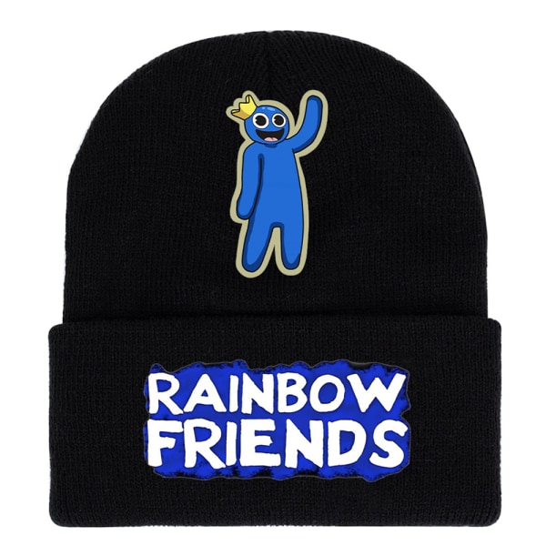Rainbow Friends stickad mössa cap för pojkar, flickor, barn present C