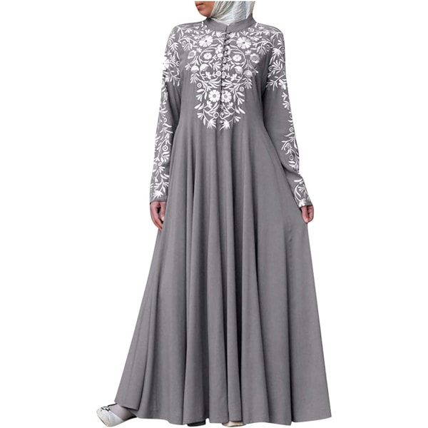 Muslimska Kaftan Maxiklänning för kvinnor. Arabisk islamisk spets S