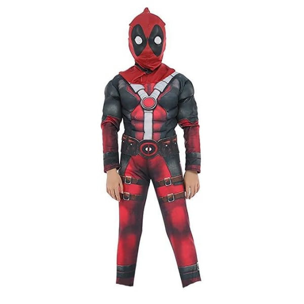 Deadpool Deluxe børnekostume red 128