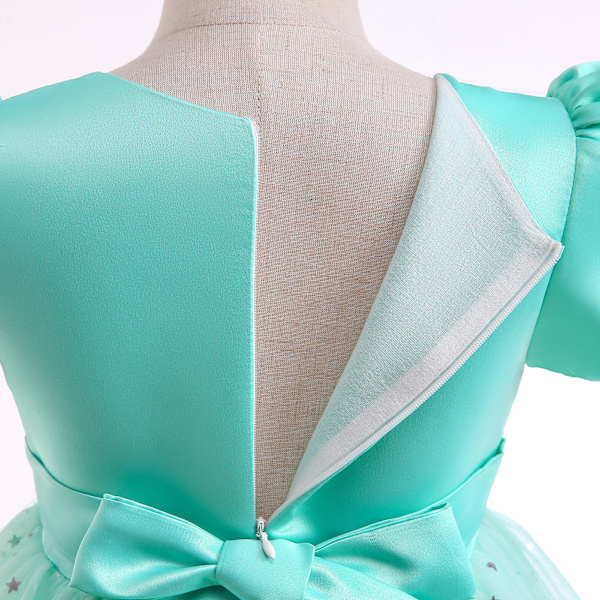 Elegant Princess Dresses Klänning Princess Cosplay kostym för kvinnor 2688 green short sleeved 130 6-7Y