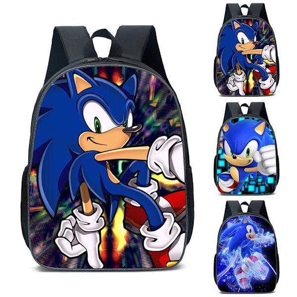 Magisk Hedgehog Sonic Ryggsäck för pojkar Flickor nimal School Bag A