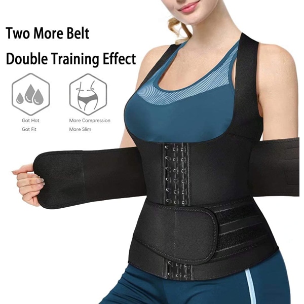 Neopreeni Sauna Sweat Waist Trainer -korsetti