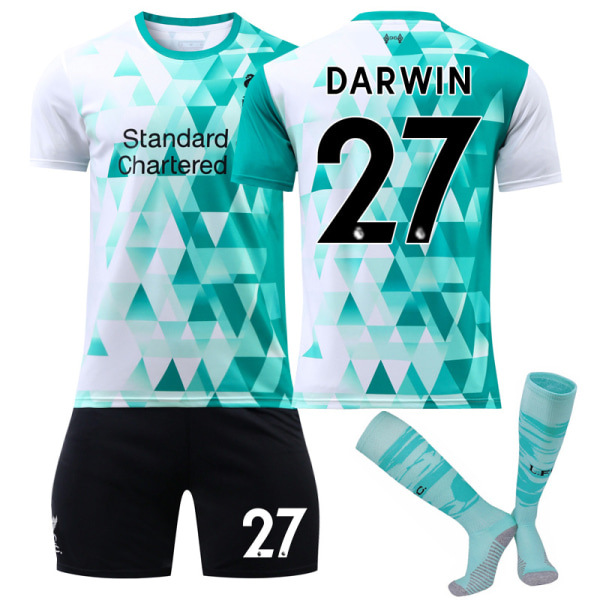 Barn / voksen 22 23 World Cup Liverpool treningsskjortesett Darwin-27 #22